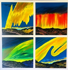 Aurora Borealis-Reimagined - Original on Canvas 36 x 36