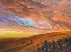 Cambria Sunset - Original on Canvas 30 x 40
