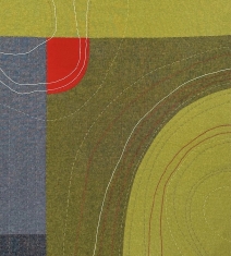 Pressure Point 24.5 x 28 - Pressure Point and Displaced will be exhibited at Visions Museum of Textile and Art in San Diego