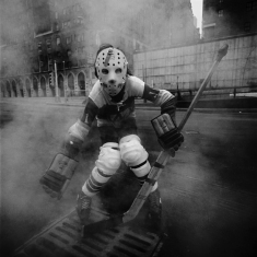 Hockey Player - New York City, 1970 16x20