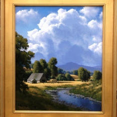 Seasonal Creek SOLD - Oil on Canvas 26 x 30 Framed