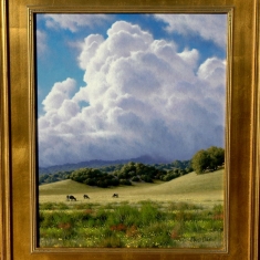 Springtime Grazing SOLD - Oil on Canvas 22 x 26 Framed