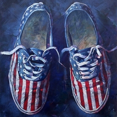 And Blue - Oil on Canvas 58 x 48