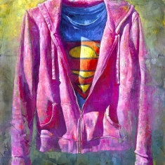 Super Pink-SOLD - Original oil on Canvas 48 x 60