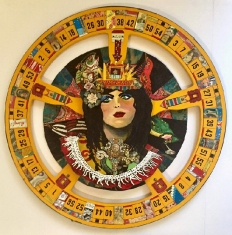 Queen of Wimsey SOLD - Assemblage 32 x 32 