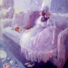 Princess - Oil on canvas 36x24 framed